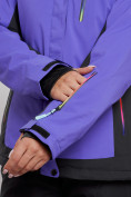 Купить Горнолыжный костюм женский зимний темно-фиолетового цвета 03327TF, фото 8