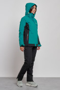 Купить Горнолыжный костюм женский зимний темно-зеленого цвета 03327TZ, фото 7