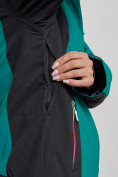 Купить Горнолыжный костюм женский зимний темно-зеленого цвета 03327TZ, фото 9