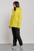 Купить Горнолыжный костюм женский зимний желтого цвета 03331J, фото 2