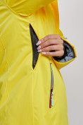 Купить Горнолыжный костюм женский зимний желтого цвета 03331J, фото 9