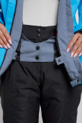 Купить Горнолыжный костюм женский зимний синего цвета 03350S, фото 10