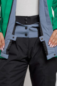 Купить Горнолыжный костюм женский зимний зеленого цвета 03350Z, фото 10
