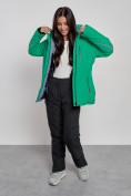 Купить Горнолыжный костюм женский зимний зеленого цвета 03350Z, фото 11