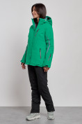 Купить Горнолыжный костюм женский зимний зеленого цвета 03350Z, фото 3