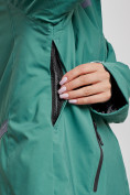 Купить Горнолыжный костюм женский большого размера зимний зеленого цвета 03382Z, фото 7