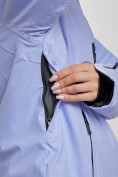 Купить Горнолыжный костюм женский большого размера зимний фиолетового цвета 03507F, фото 9