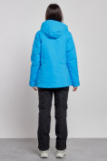 Купить Горнолыжный костюм женский большого размера зимний синего цвета 03507S, фото 7