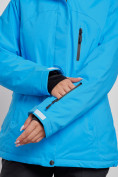 Купить Горнолыжный костюм женский большого размера зимний синего цвета 03507S, фото 8