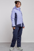 Купить Горнолыжный костюм женский большого размера зимний фиолетового цвета 03960F, фото 3