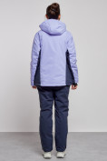 Купить Горнолыжный костюм женский большого размера зимний фиолетового цвета 03960F, фото 4