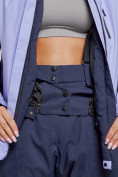 Купить Горнолыжный костюм женский большого размера зимний фиолетового цвета 03960F, фото 8