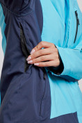 Купить Горнолыжный костюм женский большого размера зимний голубого цвета 03960Gl, фото 7