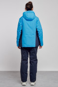 Купить Горнолыжный костюм женский большого размера зимний синего цвета 03960S, фото 4