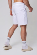 Купить Летние шорты трикотажные мужские белого цвета 050620Bl, фото 9
