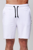 Купить Летние шорты трикотажные мужские белого цвета 050620Bl, фото 11