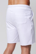Купить Летние шорты трикотажные мужские белого цвета 050620Bl, фото 13