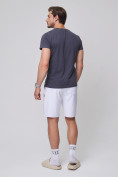 Купить Летние шорты трикотажные мужские белого цвета 050620Bl, фото 3