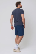 Купить Летние шорты трикотажные мужские темно-синего цвета 050620TS, фото 6