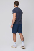 Купить Летние шорты трикотажные мужские темно-синего цвета 050620TS, фото 7