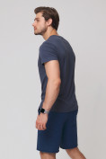 Купить Летние шорты трикотажные мужские темно-синего цвета 050620TS, фото 8