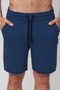 Купить Летние шорты трикотажные мужские темно-синего цвета 050620TS