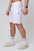 Купить Летние шорты трикотажные мужские белого цвета 050620Bl, фото 8