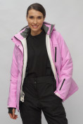 Купить Горнолыжный костюм женский розового цвета 0507R, фото 16