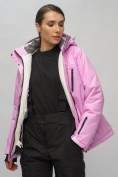 Купить Горнолыжный костюм женский розового цвета 0507R, фото 17