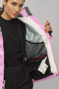 Купить Горнолыжный костюм женский розового цвета 0507R, фото 19