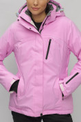 Купить Горнолыжный костюм женский розового цвета 0507R, фото 9