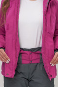 Купить Горнолыжный костюм женский фиолетового цвета 051895F, фото 10
