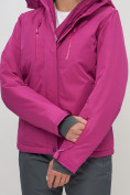 Купить Горнолыжный костюм женский фиолетового цвета 051895F, фото 11