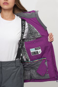 Купить Горнолыжный костюм женский темно-фиолетового цвета 051895TF, фото 14