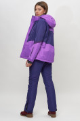 Купить Горнолыжный костюм женский фиолетового цвета 051901F, фото 11