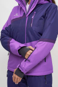 Купить Горнолыжный костюм женский фиолетового цвета 051901F, фото 15