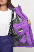 Купить Горнолыжный костюм женский фиолетового цвета 051901F, фото 17