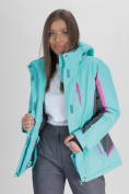 Купить Горнолыжная куртка женская бирюзового цвета 052001Br, фото 10