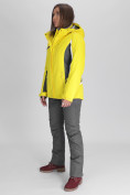 Купить Горнолыжная куртка женская желтого цвета 052001J, фото 3