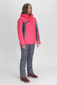 Купить Горнолыжная куртка женская розового цвета 052001R, фото 3