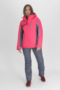 Купить Горнолыжная куртка женская розового цвета 052001R, фото 5