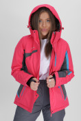 Купить Горнолыжная куртка женская розового цвета 052001R, фото 6