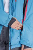 Купить Горнолыжная куртка женская синего цвета 052001S, фото 14