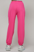 Купить Джоггеры спортивные трикотажные женские розового цвета 053R, фото 14