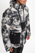 Купить Молодежная зимняя куртка мужская бежевого цвета 059B, фото 9