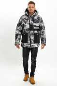 Купить Молодежная зимняя куртка мужская бежевого цвета 059B