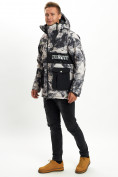 Купить Молодежная зимняя куртка мужская бежевого цвета 059B, фото 4