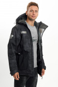 Купить Молодежная зимняя куртка мужская черного цвета 059Ch, фото 2