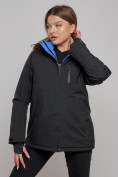 Купить Горнолыжная куртка женская зимняя черного цвета 05Ch, фото 10