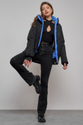 Купить Горнолыжная куртка женская зимняя черного цвета 05Ch, фото 19